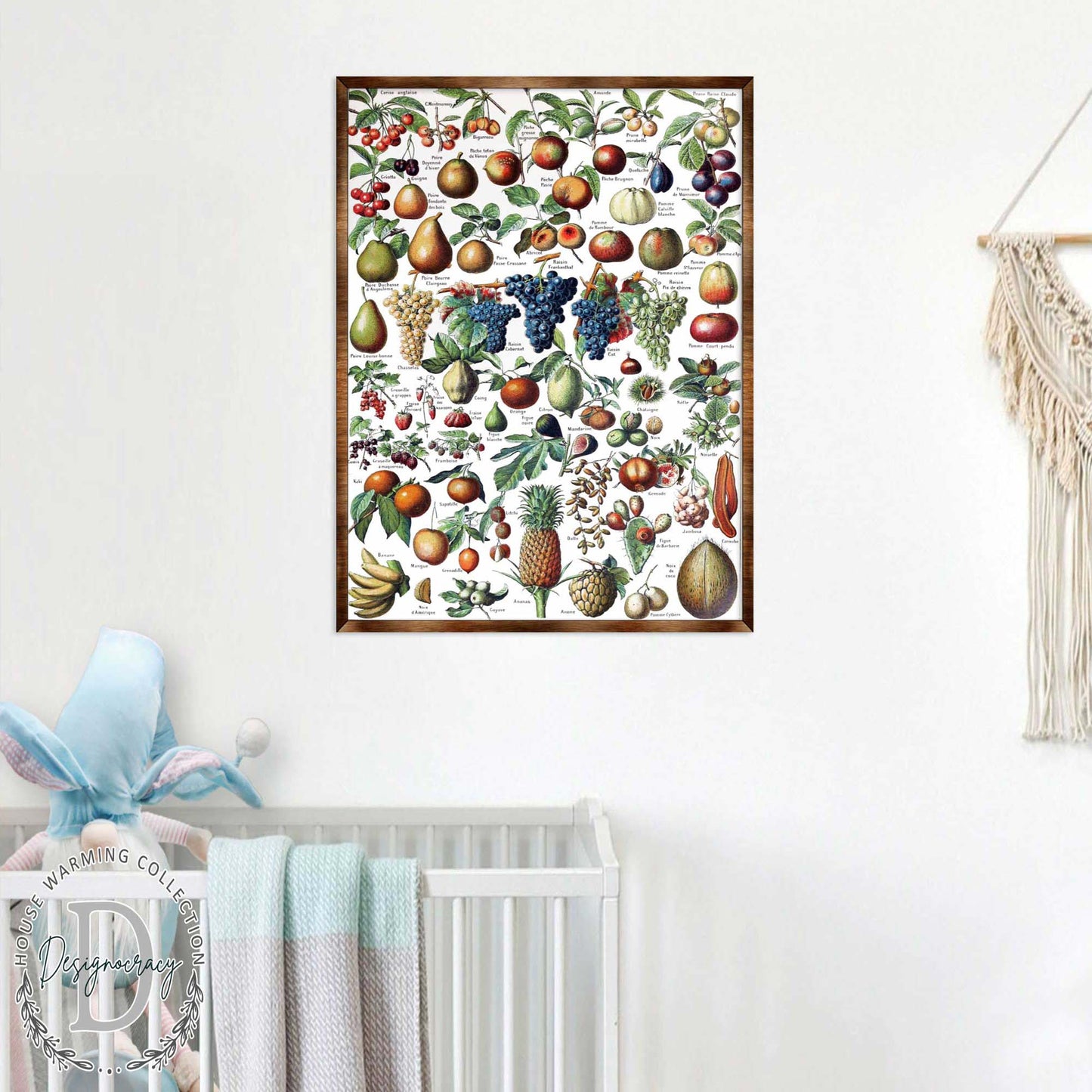 Fruit Montessori Wooden Poster - Homeschool I Educational Poster - Classroom Decor - Aesthetic - 310223-4