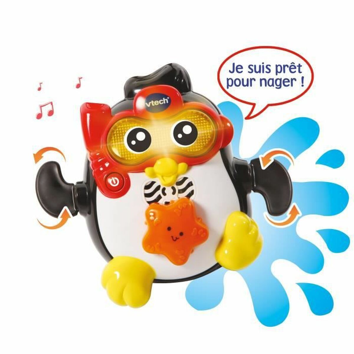 Bath Toy Vtech Baby Gédéon, swimming champion-1