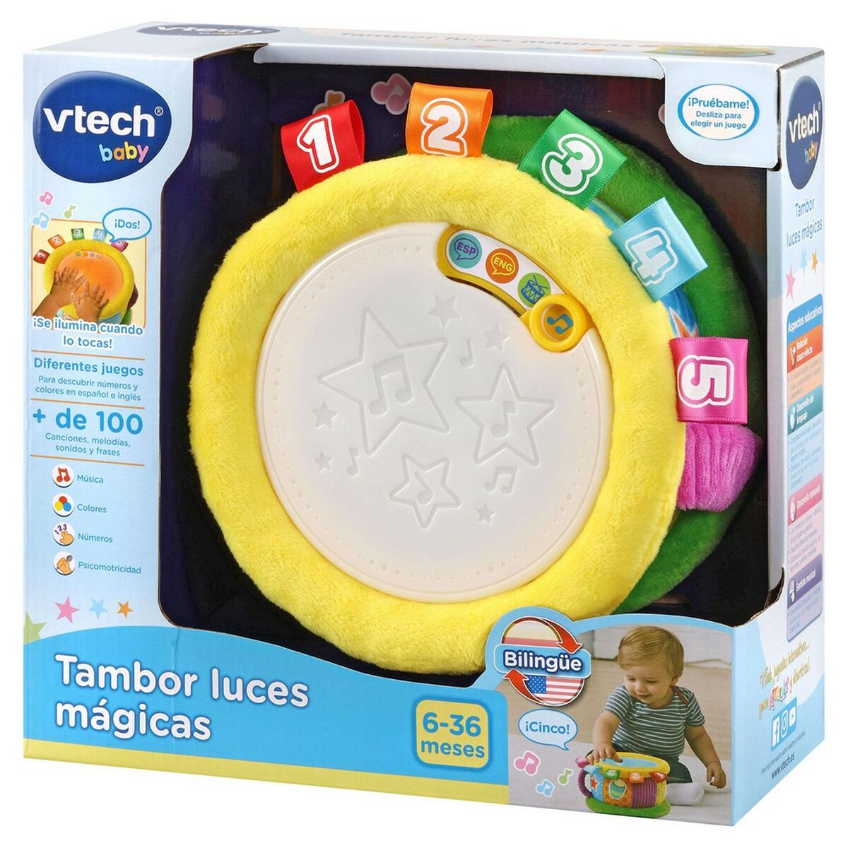 Interactive Toy Vtech Baby Drum (ES-EN)-4