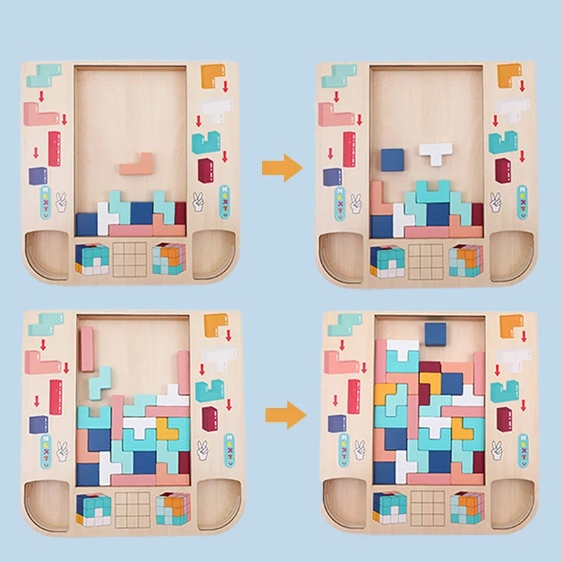 Magic Cube 2 In 1 Puzzle Board Buzzle Kids Inteligence Multi Educational Sensory Toy Autistic Game for School Older Children 5/6 - Montessori Land