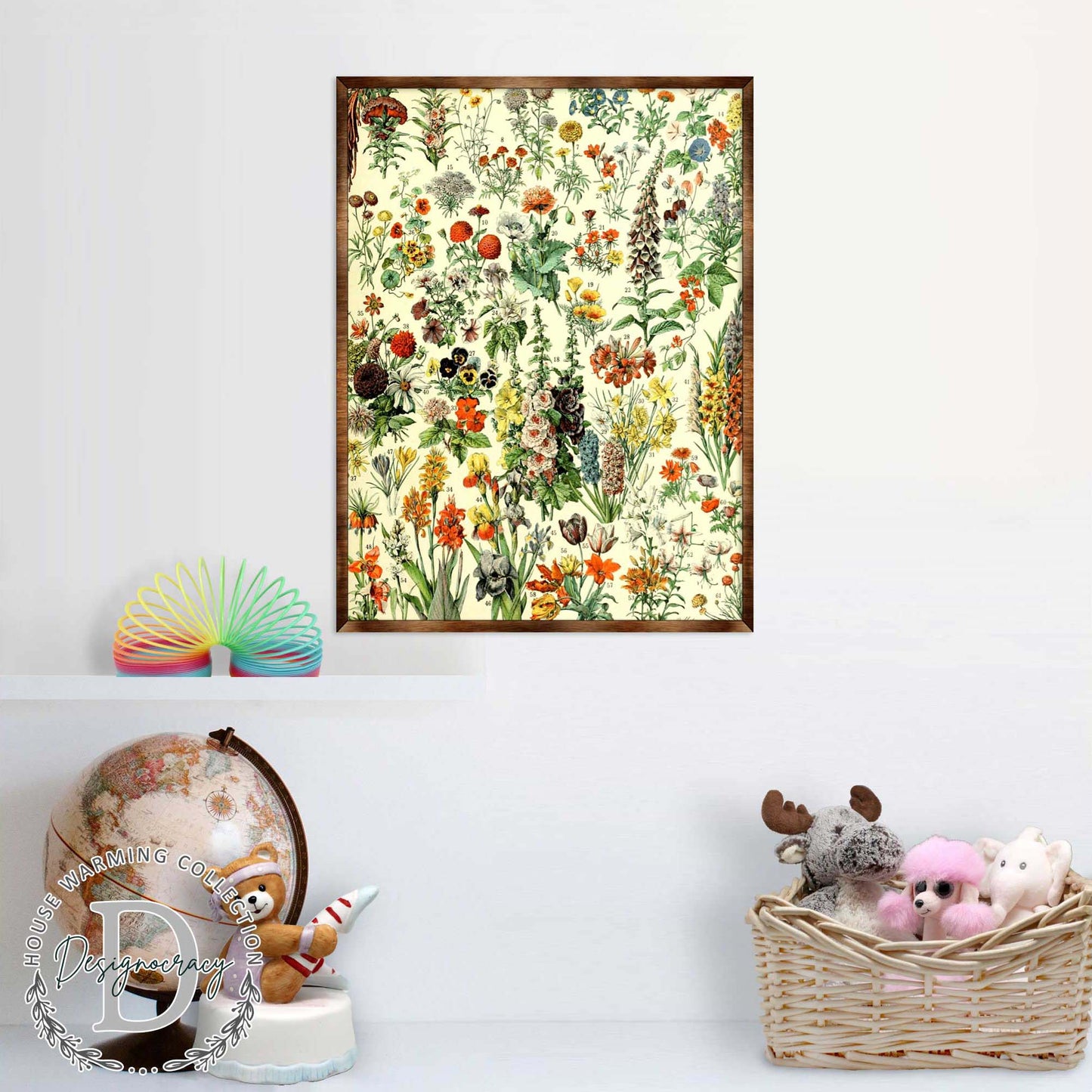 Flowers Montessori Wooden Poster - Homeschool I Educational Poster - Classroom Decor - Aesthetic - 310222-3