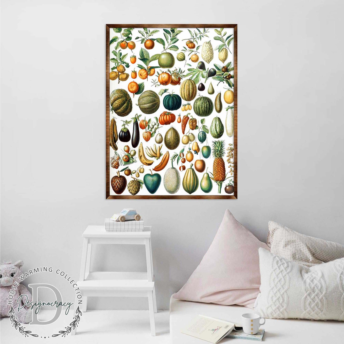 Fruit Montessori Wooden Poster - Kids Educational Poster - Homeschool I Classroom Decor - Aesthetic - 310224-3