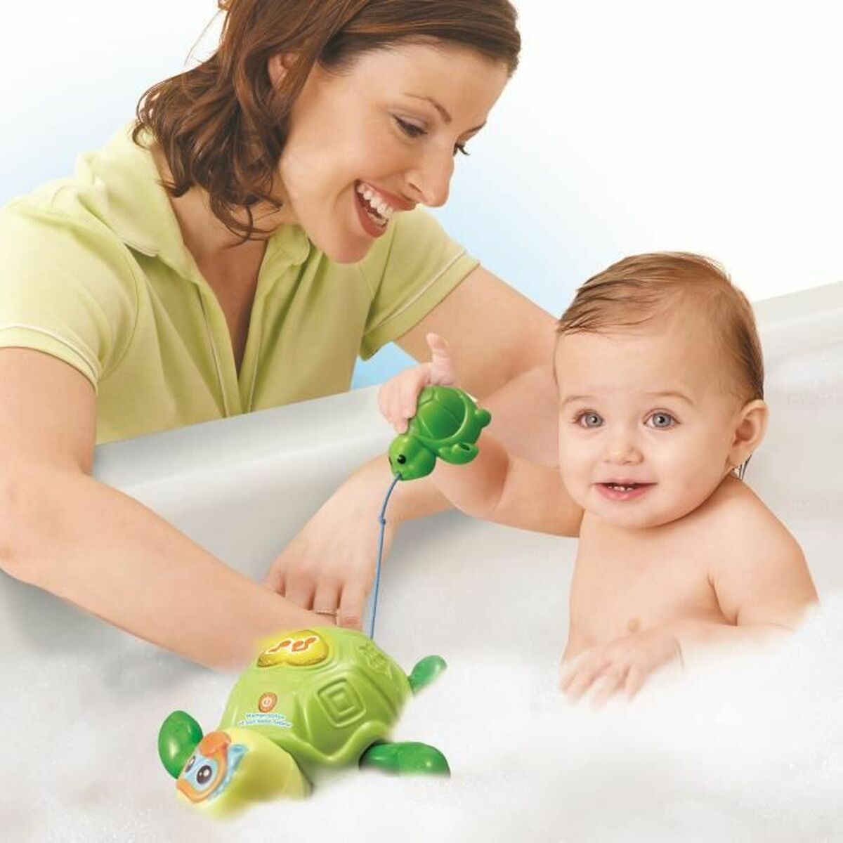 Bath Toy Vtech Baby Mother Turtle and Baby Swimmer underwater-1