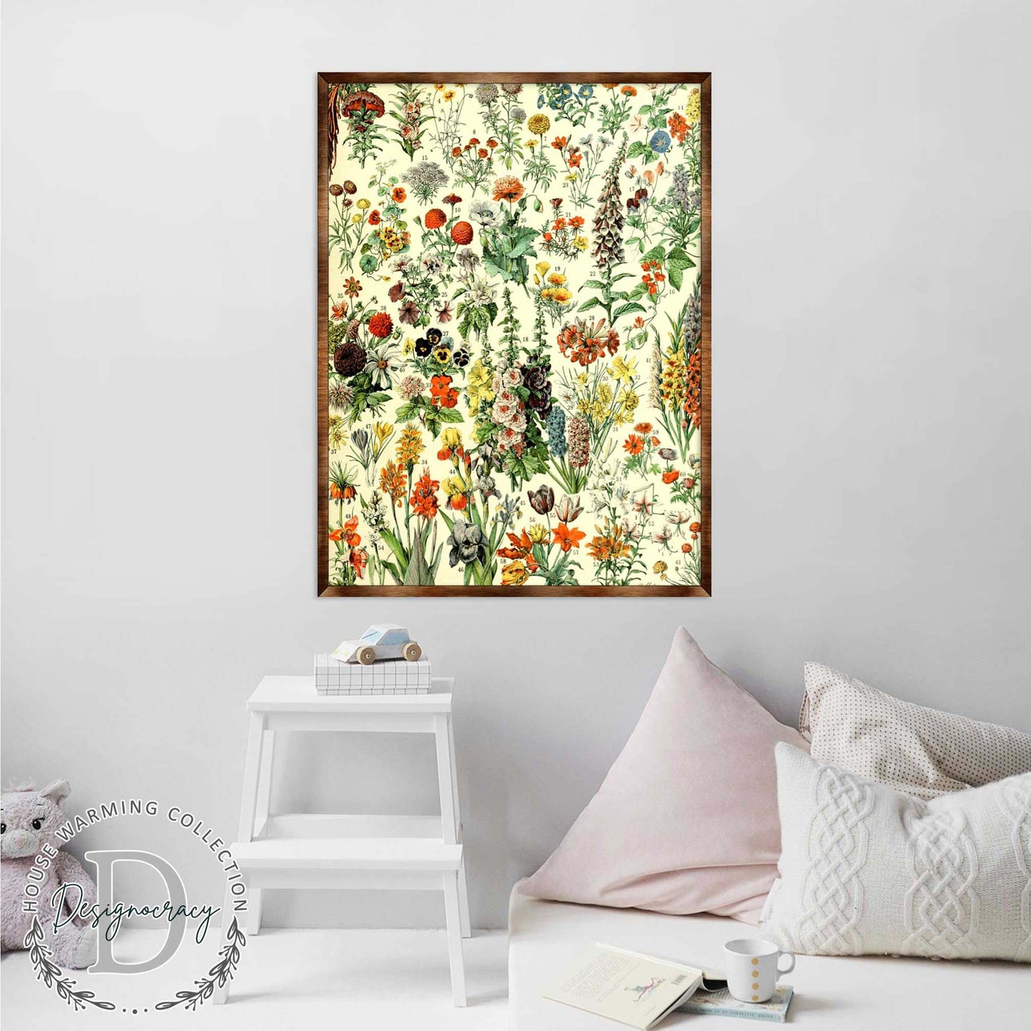 Flowers Montessori Wooden Poster - Homeschool I Educational Poster - Classroom Decor - Aesthetic - 310222-4