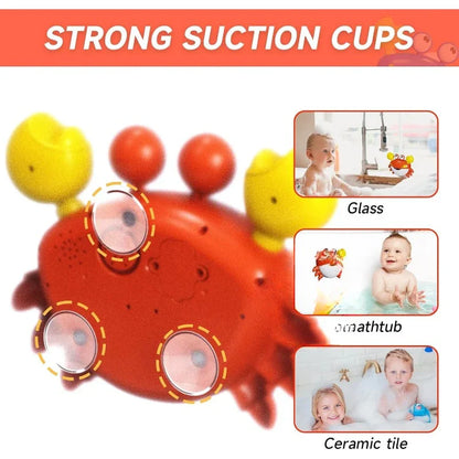 Bubble Machine Crab Frog Music Baby Shower Bath Toy-4