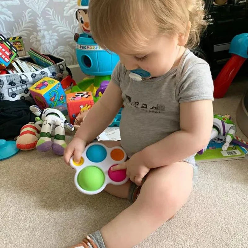 Baby Rattle Puzzle Early Education Toy-4