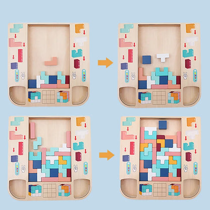 Magic Cube 2 In 1 Puzzle Board Buzzle Kids Inteligence Multi Educational Sensory Toy Autistic Game for School Older Children 5/6 - Montessori Land