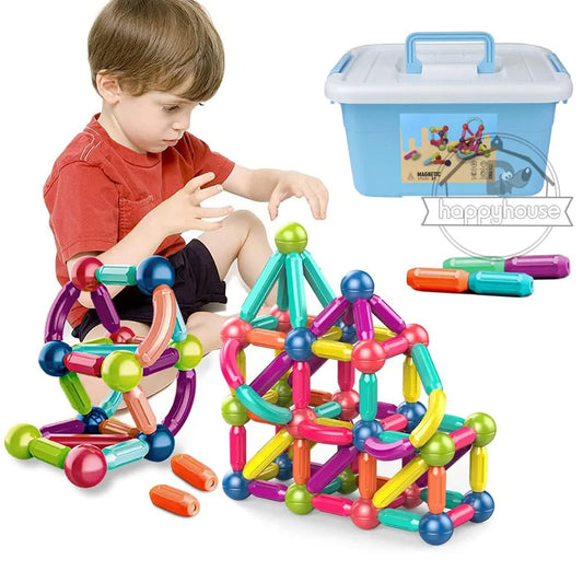 Magnetic Constructor Blocks Set Toys for Kids Magnet Stick Rod Building Blocks Montessori Educational Toys For Children Boy Girl - Montessori Land