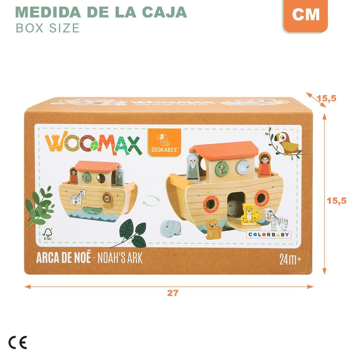 Baby toy Woomax animals (6 Units)-2