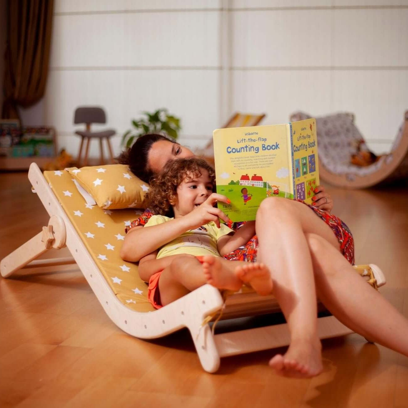 Adjustable Lounge Chair with Comfy Pad for Kids-1
