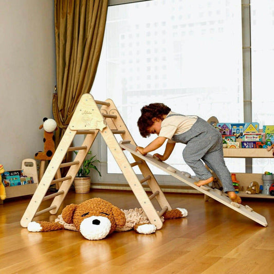 Climbing Triangle and Ramp Set 2-in-1 | Foldable Montessori Play Set-0