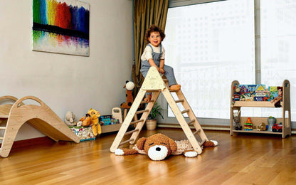 Climbing Triangle and Ramp Set 2-in-1 | Foldable Montessori Play Set-1