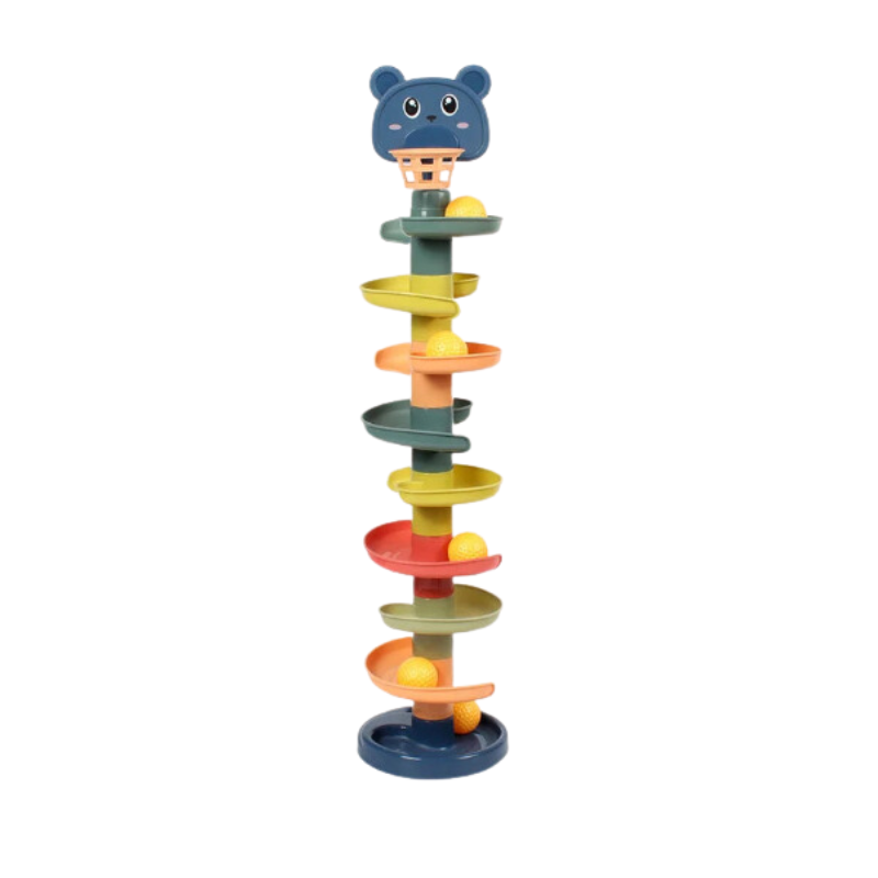Baby Toy Rotating Rolling Ball Pile Tower-0